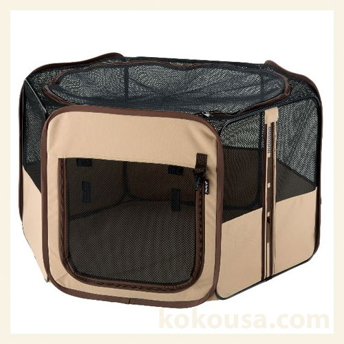 たためるペットサークル 90-90ブラウン