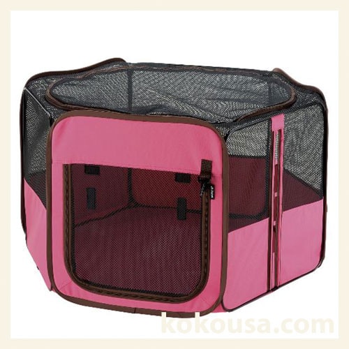 たためるペットサークル 90-90 ピンク