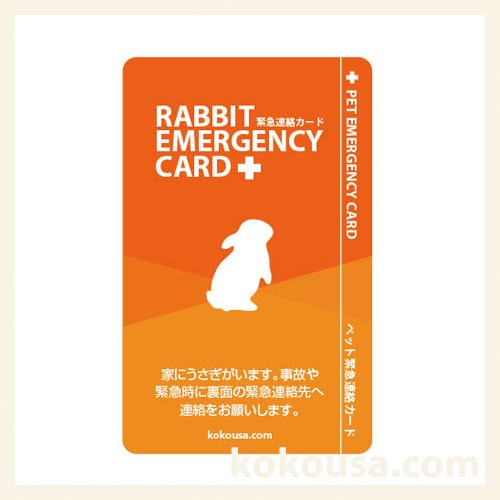 オリジナルエマージェンシーカード