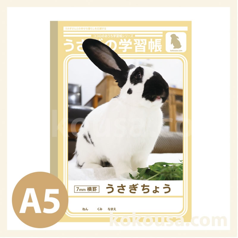 うさぎページ　2点まとめ買い うさぎの学習帳2025 A5の通販はココロのおうち