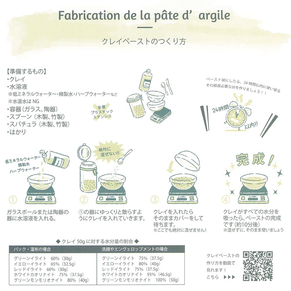 アロマフランス クレイ イエローイライト 100g