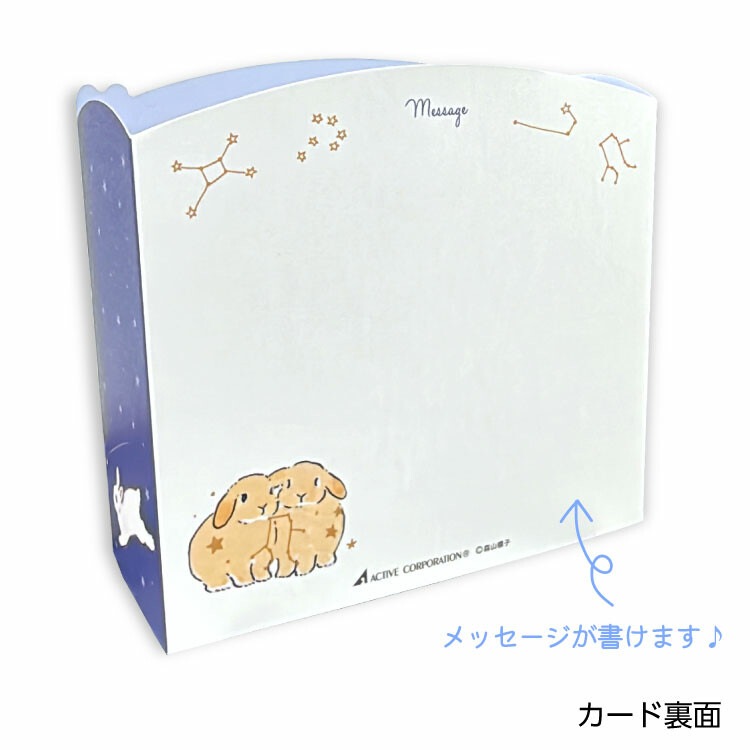 森山しなこ　グリーティングカード　多目的（星空）