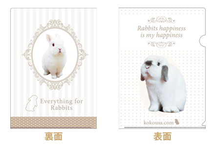 Rabbits happiness A4クリアファイル