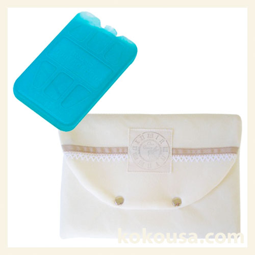 保冷剤用ポーチ ミルキーホワイト（保冷剤1個プレゼント中）