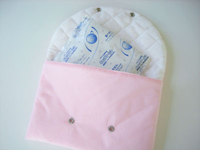 保冷剤用ポーチ ミルキーホワイト（保冷剤1個プレゼント中）