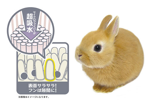 ふわもこクロス　足裏清潔マット60