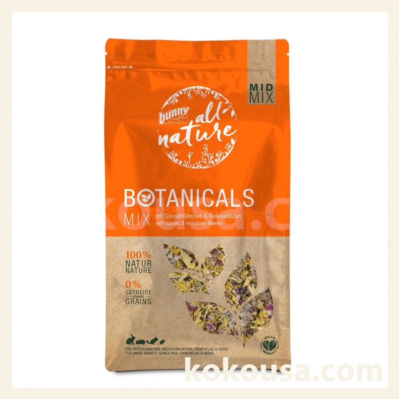 bunnyNATURE バニーネイチャー ボタニカル MIX ディジー&レッドクローバー 120g