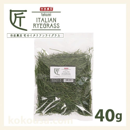 【茎が多く固め】自然農法 匠のイタリアンライグラス 40g