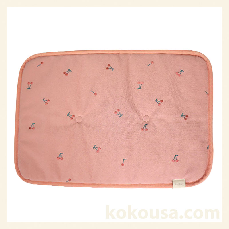 接触冷感 抗菌 防臭 クールキルトマット リバーシブル チェリー