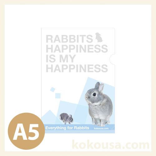 RABBITS HAPPINESS  A5クリアファイル 