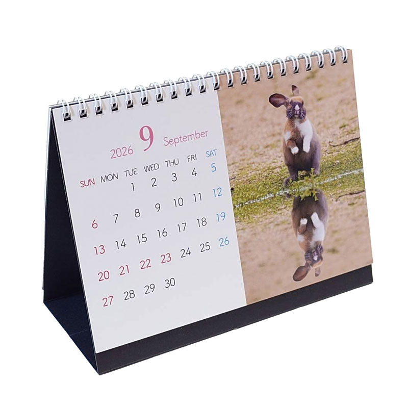 2026年卓上版大久野島うさぎカレンダー