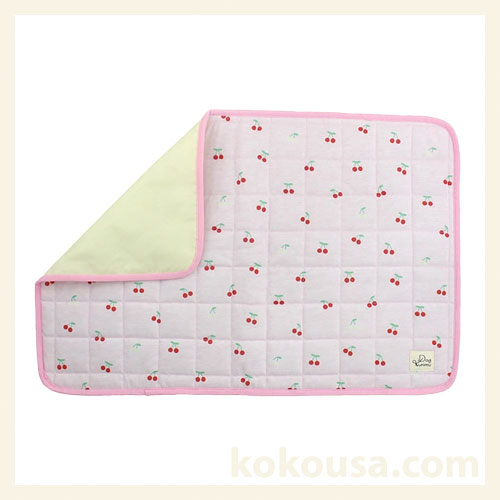 チェリーキルトマット ピンク
