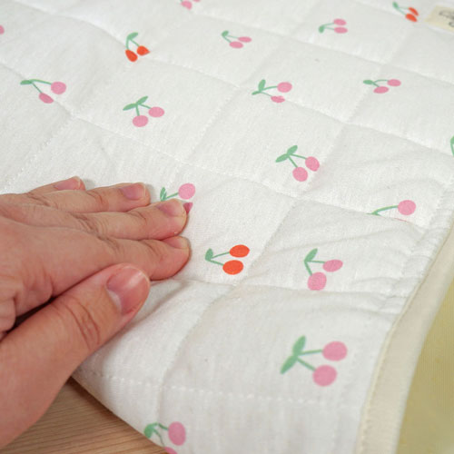 チェリーキルトマット ピンク