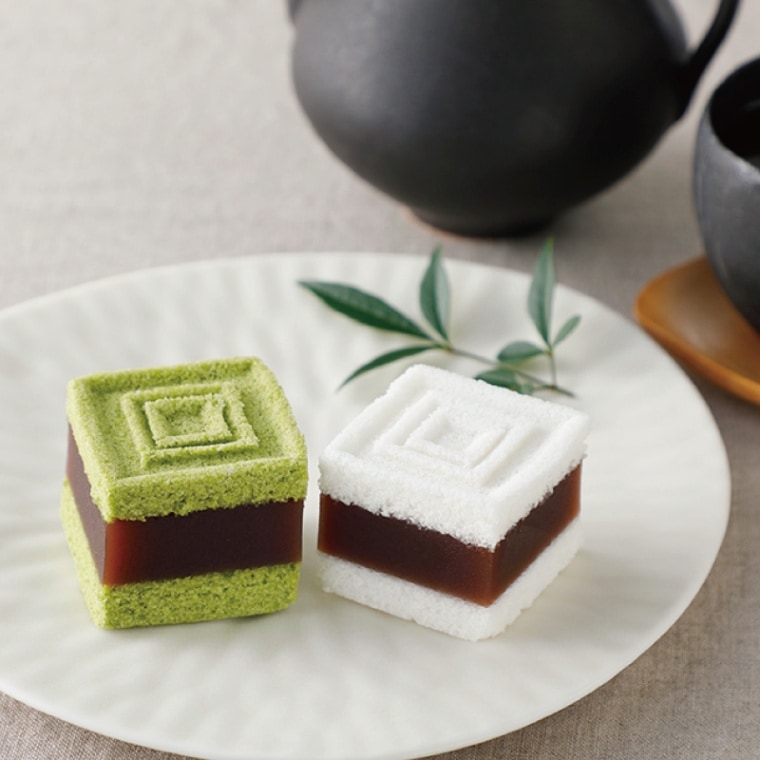 角まんじゅう(白・抹茶１０個入)