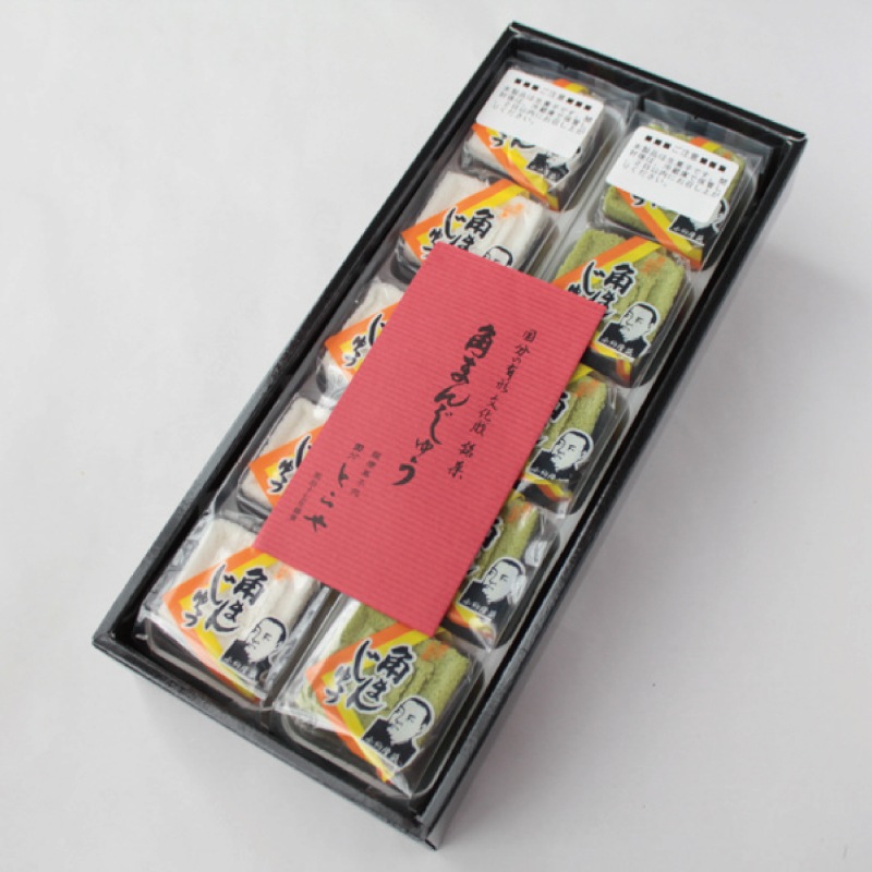 角まんじゅう(白・抹茶１０個入)