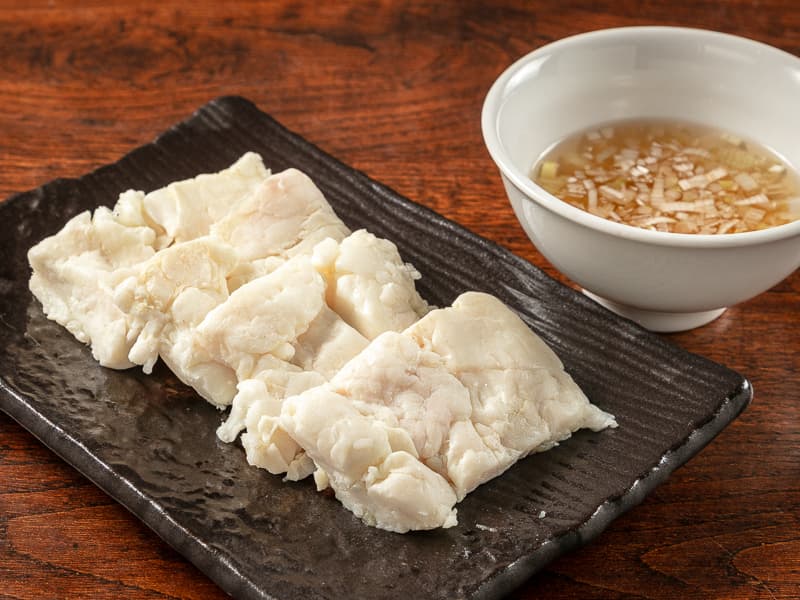 ホルモンの明石焼き