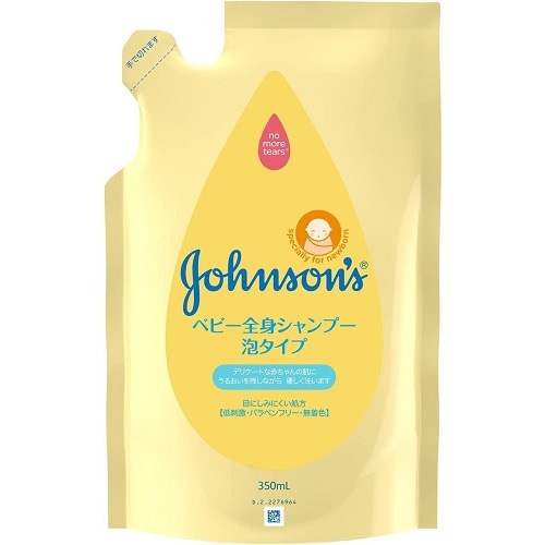 ジョンソンベビー全身シャンプー泡タイプ　詰替え　【３５０ml】（ジョンソンエンドジョンソン）