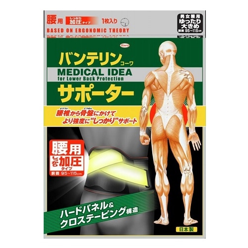 バンテリンコーワサポーター腰用加圧：タイプゆったり大きめ
