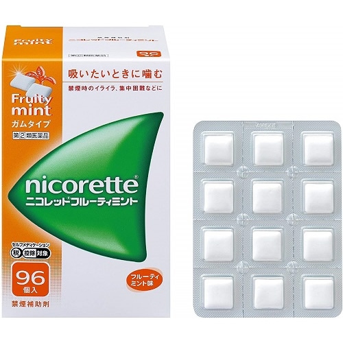 ★【第(2)類医薬品】ニコレットフルーティミント　【96個入】　(武田薬品)【セルフメディケーション税制対象】