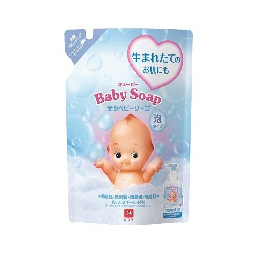 牛乳石鹸　キューピー　全身ベビーソープ　泡タイプ　詰替用　３５０ｍｌ　「(○)店舗取置可」