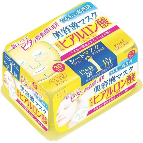 クリアターン　エッセンスマスク　ヒアルロン酸　（３０回分）　【コーセーコスメポート】　「(○)店舗取置可」