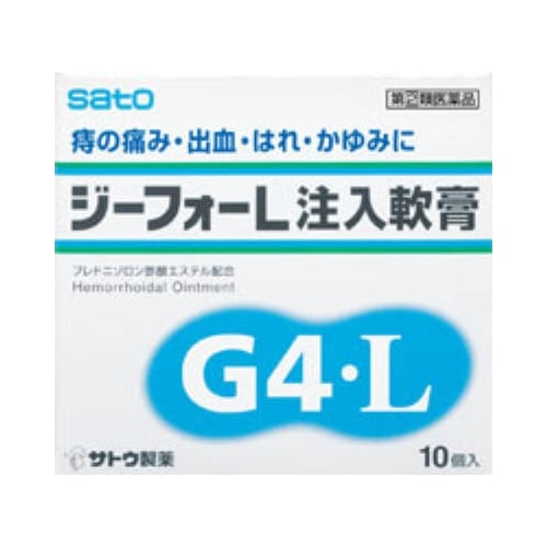 【第(2)類医薬品】ジーフォーＬ注入軟膏　【１０個】（佐藤製薬）