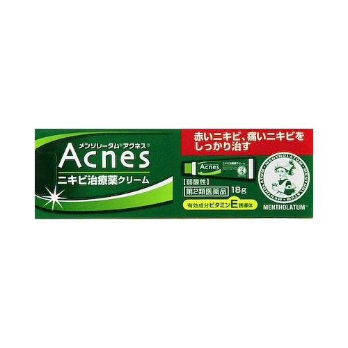 【第2類医薬品】メンソレータムアクネスニキビ治療薬　【１８ｇ】(ロート製薬)　「(○)店舗取置可」