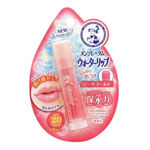 メンソレータム　ウォーターリップ　ピーチゴールド　【４．５ｇ】　（ロート製薬）　「(○)店舗取置可」