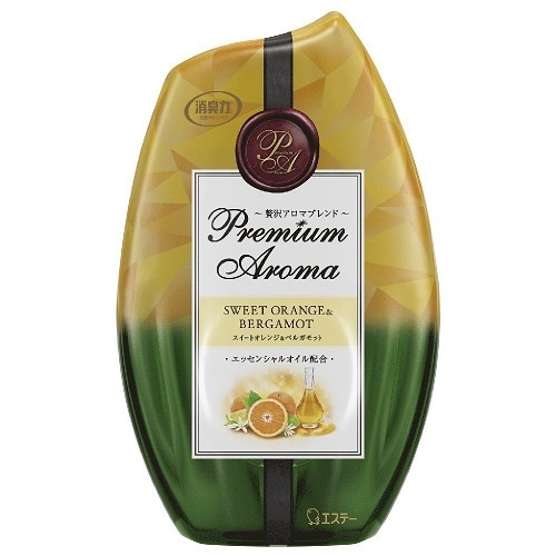 お部屋の消臭力　Premium Aroma(プレミアムアロマ)　スイートオレンジ＆ベルガモット　【400ml】(エステー)　