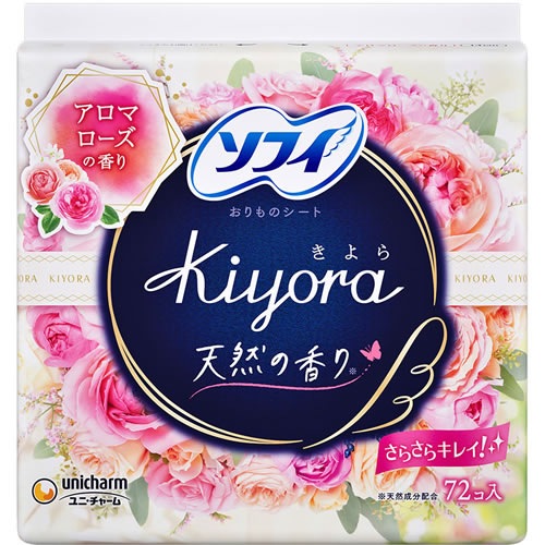 ソフィ　Ｋｉｙｏｒａ フレグランス やさしいローズの香り　【72枚】(ユニ・チャーム)　「(○)店舗取置可」