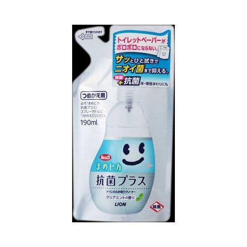 ルックまめピカ　抗菌プラス　トイレのふき取りクリーナー　つめかえ用　【１９０ｍｌ】（ライオン）　
