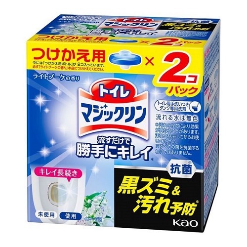 花王　トイレマジックリン　流すだけで勝手にキレイ　ライトブーケの香り　つけかえ用２コパック　【160g】(花王)　