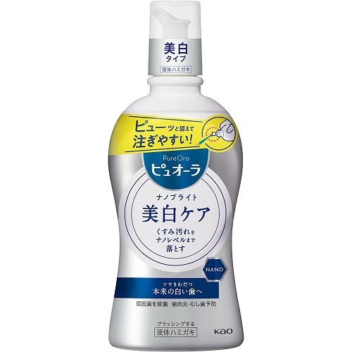 ピュオーラ　ナノブライト　液体ハミガキ　【400ml】(花王)　