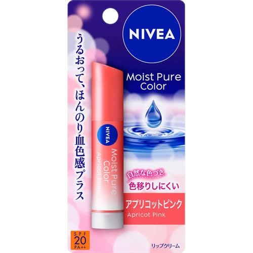 花王 ニベア ナチュラルカラーリップ ブライトアップ アプリコットピンク 【3.5g】(花王)