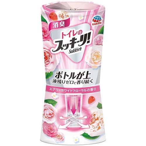 【得ダ値ＧＯＧＯ】トイレのスッキーリ！　エアリーホワイトフローラルの香り　【400ml】(アース製薬)