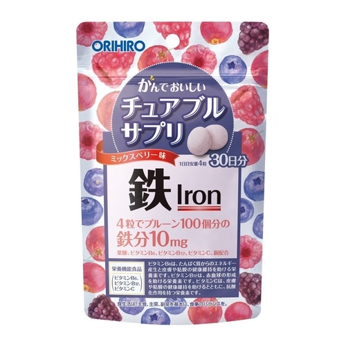 かんでおいしいチュアブルサプリ　鉄【１２０ｍｌ】（オリヒロ）　