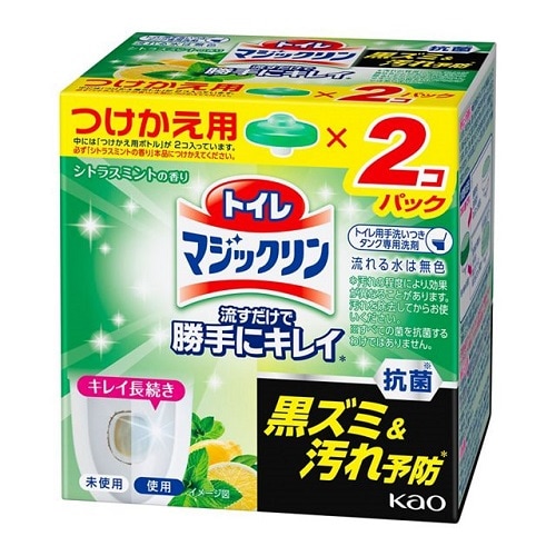 花王　トイレマジックリン　流すだけで勝手にキレイ　シトラスミントの香り　つけかえ用２コパック　【160g】(花王)　「(○)店舗取置可」