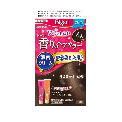 ビゲン　香りのヘアカラー　クリーム　４Ａ　アッシュブラウン　【1セット】(ホーユー)　「(○)店舗取置可」