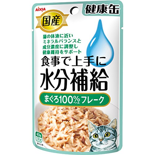 健康缶パウチ　水分補給　まぐろフレーク　【40g】(アイシア)　「(○)店舗取置可」