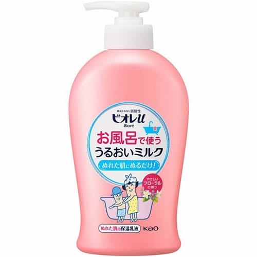 ビオレｕ　お風呂で使う　うるおいミルク　フローラルの香り　【300ml】(花王)　「(○)店舗取置可」