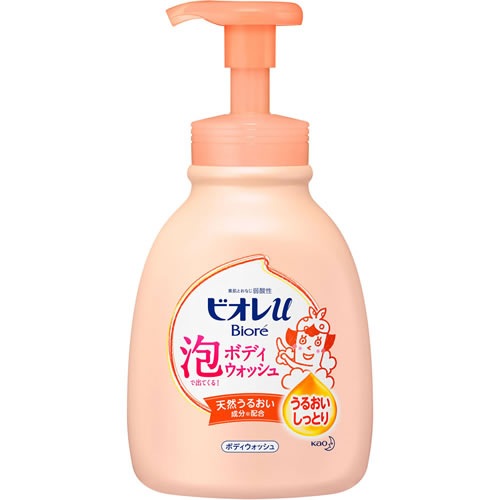 ビオレｕ　泡で出てくるボディウォッシュ　うるおいしっとり　本体　【600ml】(花王)　「(○)店舗取置可」