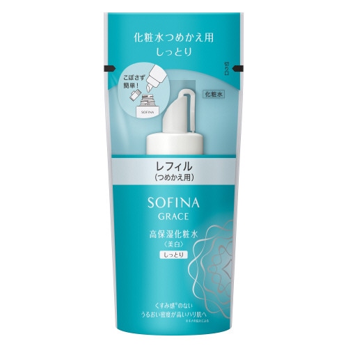 ソフィーナグレイス　高保湿化粧水（美白）しっとり つめかえ用　【130ml】(花王)　「(×)店舗取置不可」