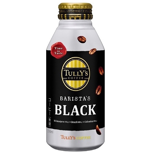 TULLY'S COFFEE BARISTA'S BLACK(タリーズ コーヒー バリスタズ ブラック)　【390ml×24本】(伊藤園)　「(×)店舗取置不可」