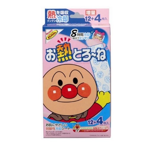 冷却シート アンパンマン お熱とろーね 　【12枚＋4枚】(池田模範堂)　