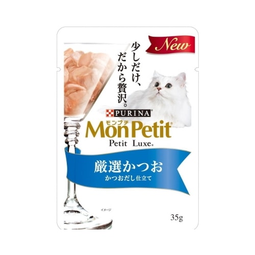 モンプチ　プチリュクスパウチ　厳選かつお　かつおだし　【35g】(ネスレ日本) 　