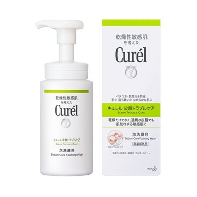 花王　キュレル　皮脂トラブルケア　泡洗顔料【150ml】(花王)