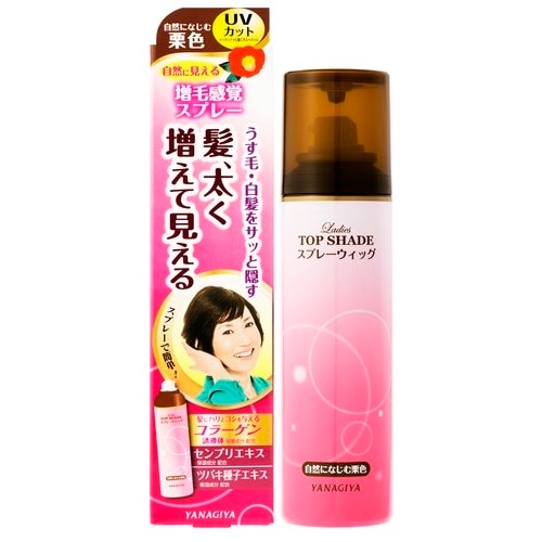 レディース トップシェード スプレーウィッグ ＜自然になじむ栗色