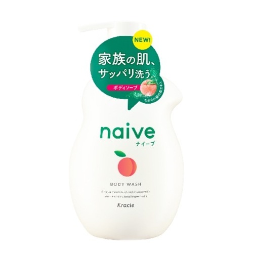 ナイーブボディソープ（桃の葉エキス配合）ジャンボ【530ｍｌ】（クラシエ）　