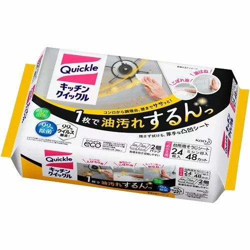キッチンクイックル　つめかえ用　ジャンボパック　【24枚入】(花王)　