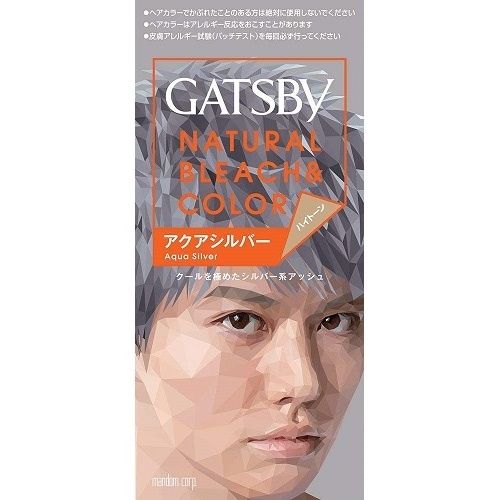 ギャツビー　ナチュラルブリーチカラー　アクアシルバー　(マンダム)　「(○)店舗取置可」